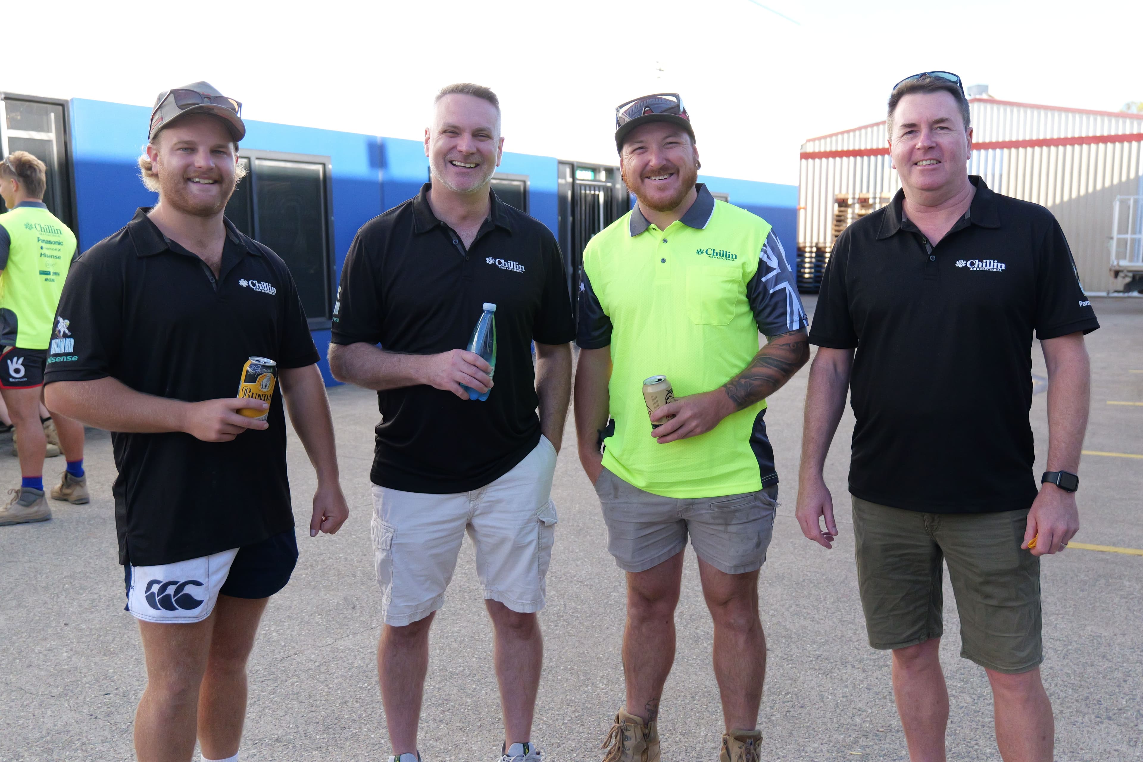 Chillin crew preparing equipment for a Queensland home install